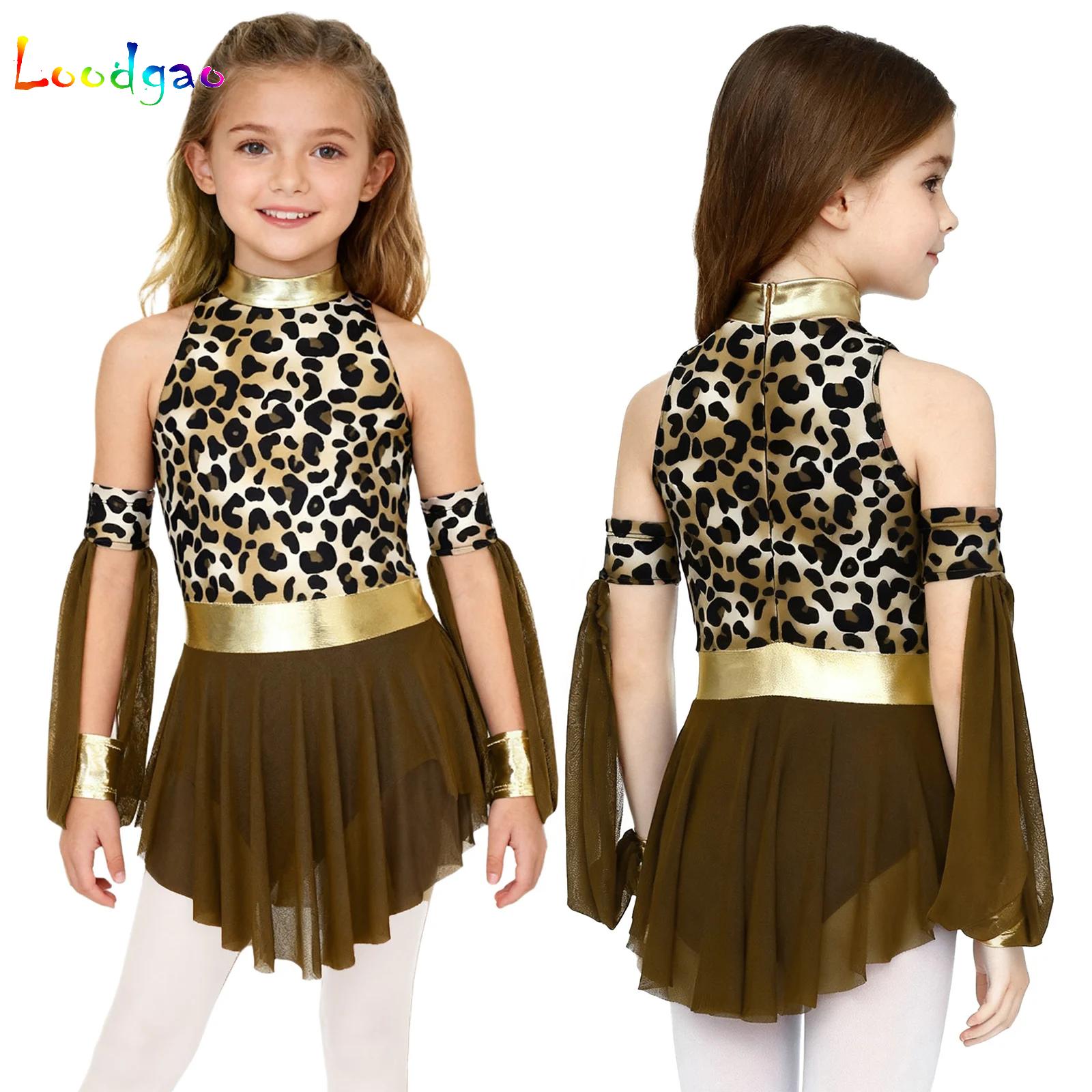 Summer Clothing For Kids Girls - 어린이 레오파드 야만인 동굴인간 크루드스 원시