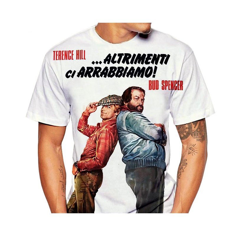 Summer Hill Clothing - 버드 스펜서 테렌스 힐 티셔츠 3D