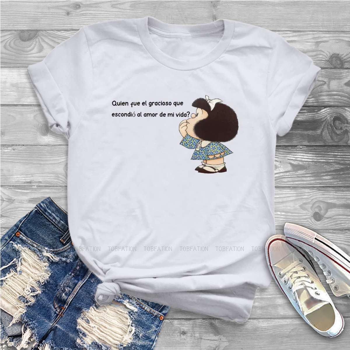 Summer Clothing Essentials Women - 단어 필수 여성복 Mafalda Quino 만화