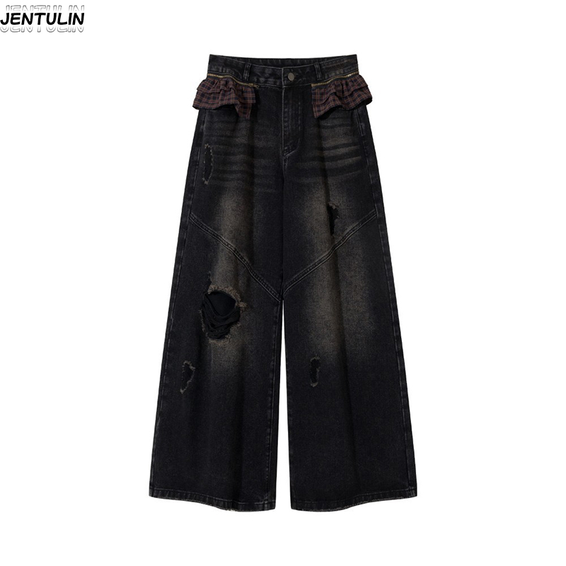 Summer Vibes Clothing Men - 뉴 리벳 피어싱 청바지 남성 의류