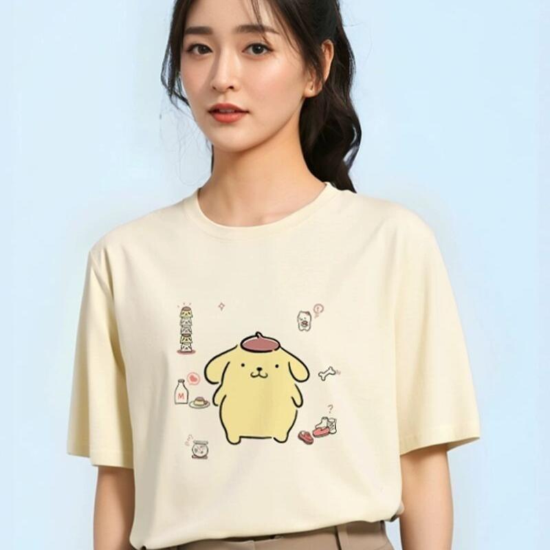 Summer Clothes - Sanrio 반팔 티셔츠, Pompom Purins 소녀