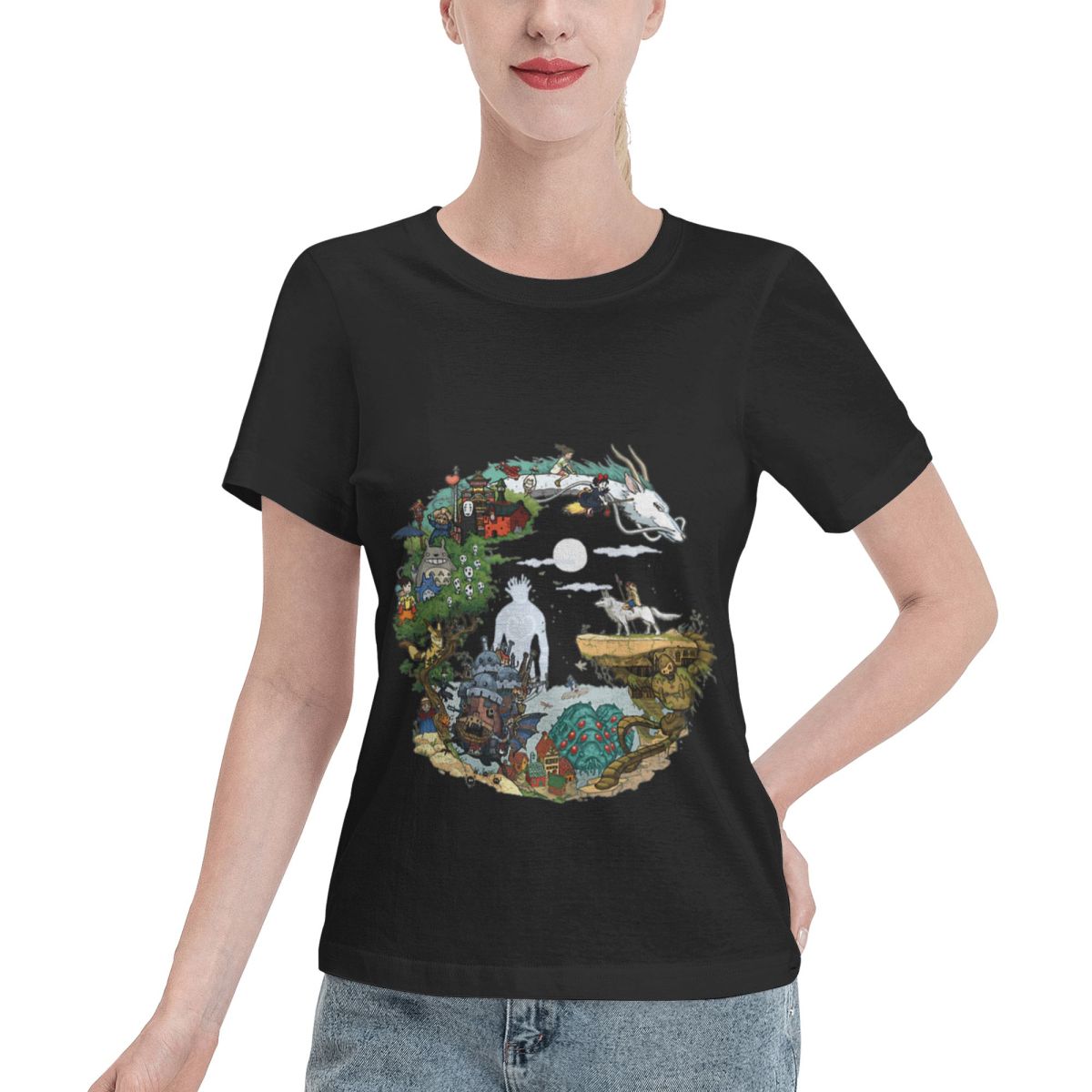 Summer Clothing Essentials Women - 오래 지속되는 아시옴 여성 티셔츠 여름