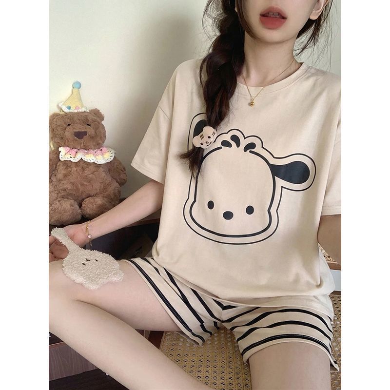 잠옷 베스트셀러 포차코 새로운 여름 귀여운 여성용 반팔 - Summer Clothes 리뷰 및 가격