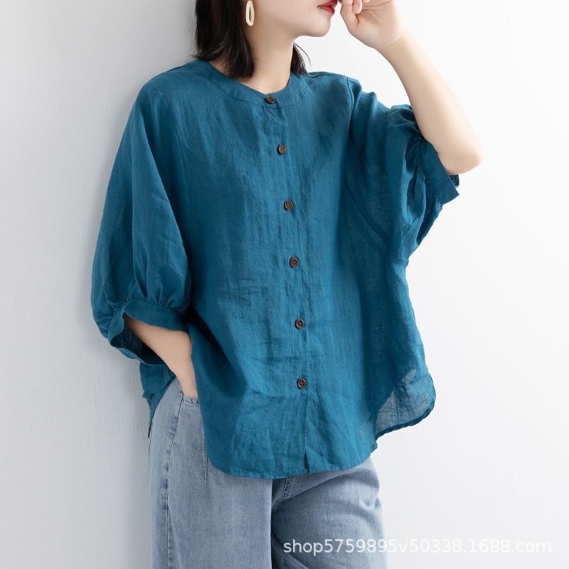 플러스 사이즈 여성용 솔리드 컬러 편안한 블라우스 루즈 - Summer Clothing Office 리뷰 및 가격