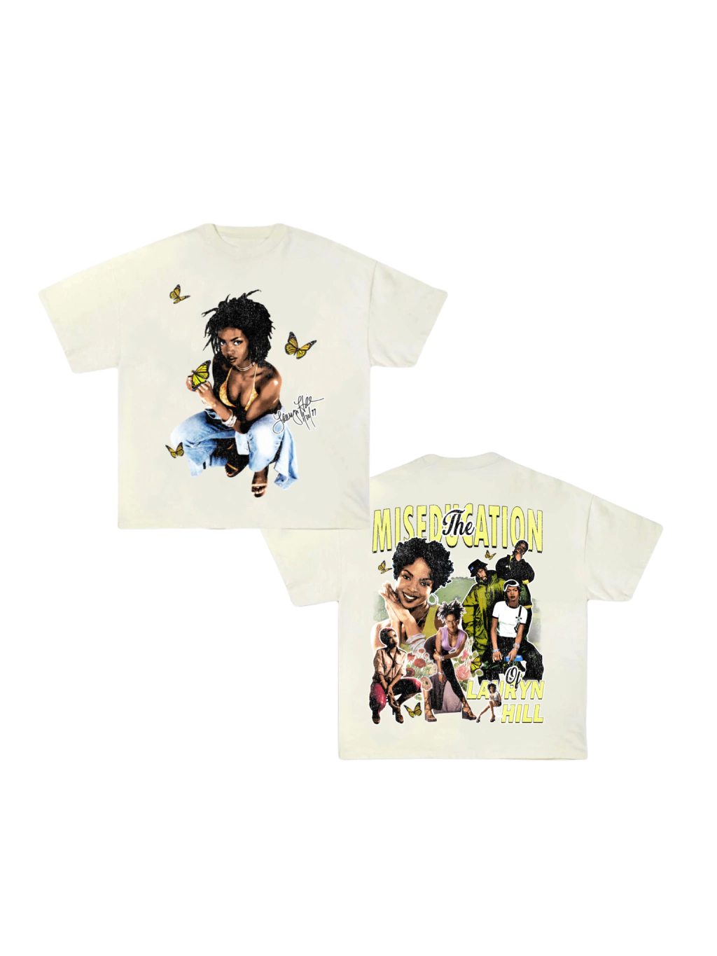 패션 가수 LAURYN HILL T 셔츠 남성 여성 코 - Summer Hill Clothing 리뷰 및 가격