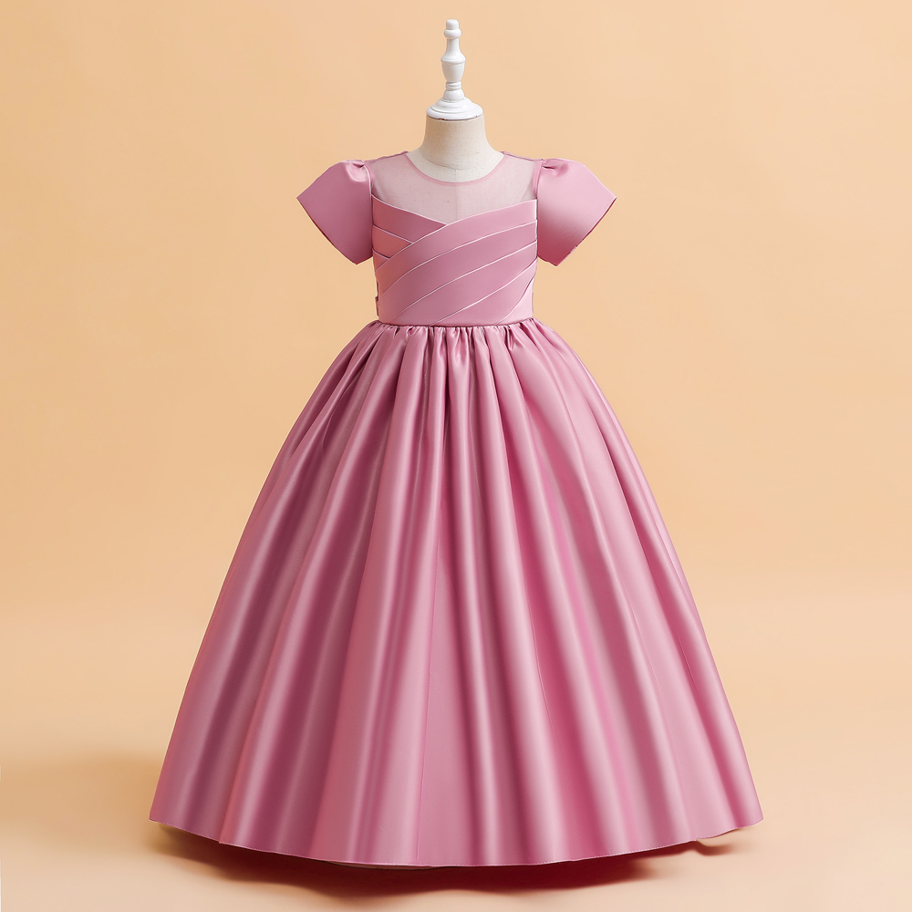 여자를위한 우아한 신부 들러리 드레스 웨딩 파티 가운  - Summer Clothing For Kids Girls 리뷰 및 가격