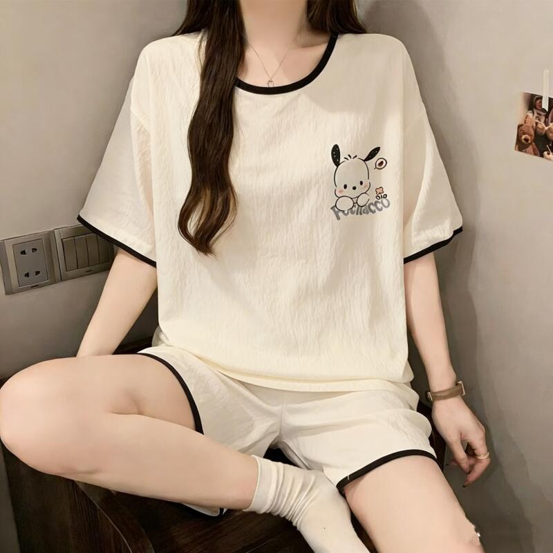 Pochacco 여름 새로운 반팔 반바지 두 잠옷 여성 - Summer Clothes 리뷰 및 가격