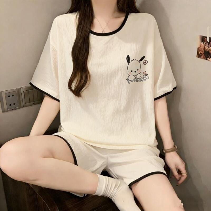 Pochacco 여름 새로운 반팔 반바지 두 잠옷 여성 - Summer Clothes 리뷰 및 가격