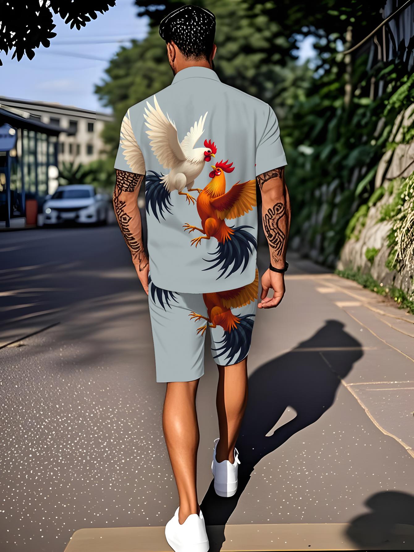 남성 셔츠 세트 2026 봄/여름 3D 프린팅 남성 스 - Summer Clothing Usa 리뷰 및 가격
