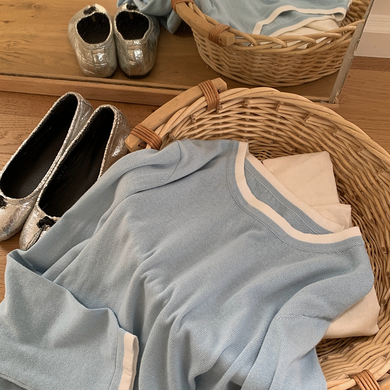 100% 면 여성용 O넥 컬러 블로킹 긴소매 셔츠 플러 - Summer Clothes 리뷰 및 가격