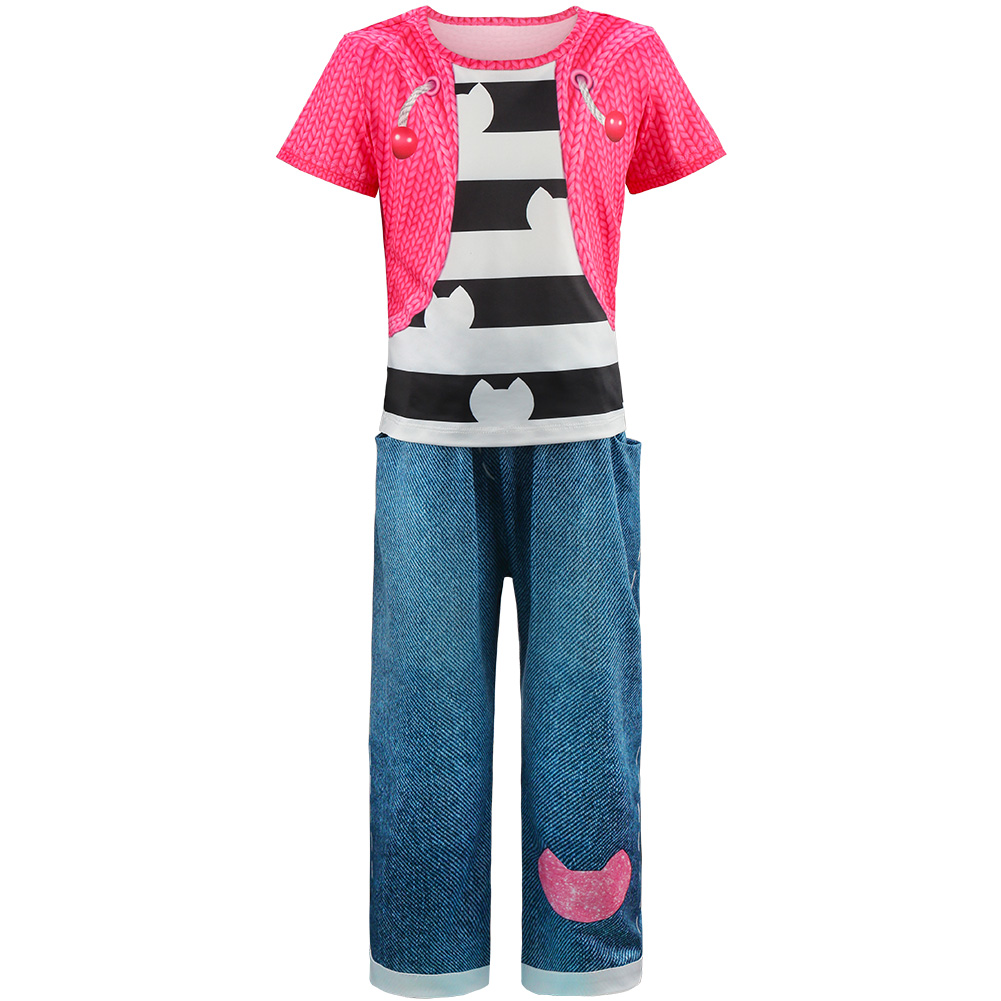 어린이 생일 파티 가비 인형 코스프레 의상 탑 + 바지 - Summer Clothing For Kids Girls 리뷰 및 가격
