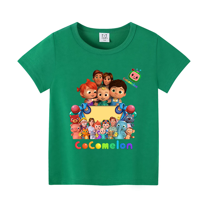 Cocomelons 베이비 티셔츠 애니메이션 코튼 반팔 - Summer Clothing For Babies 리뷰 및 가격