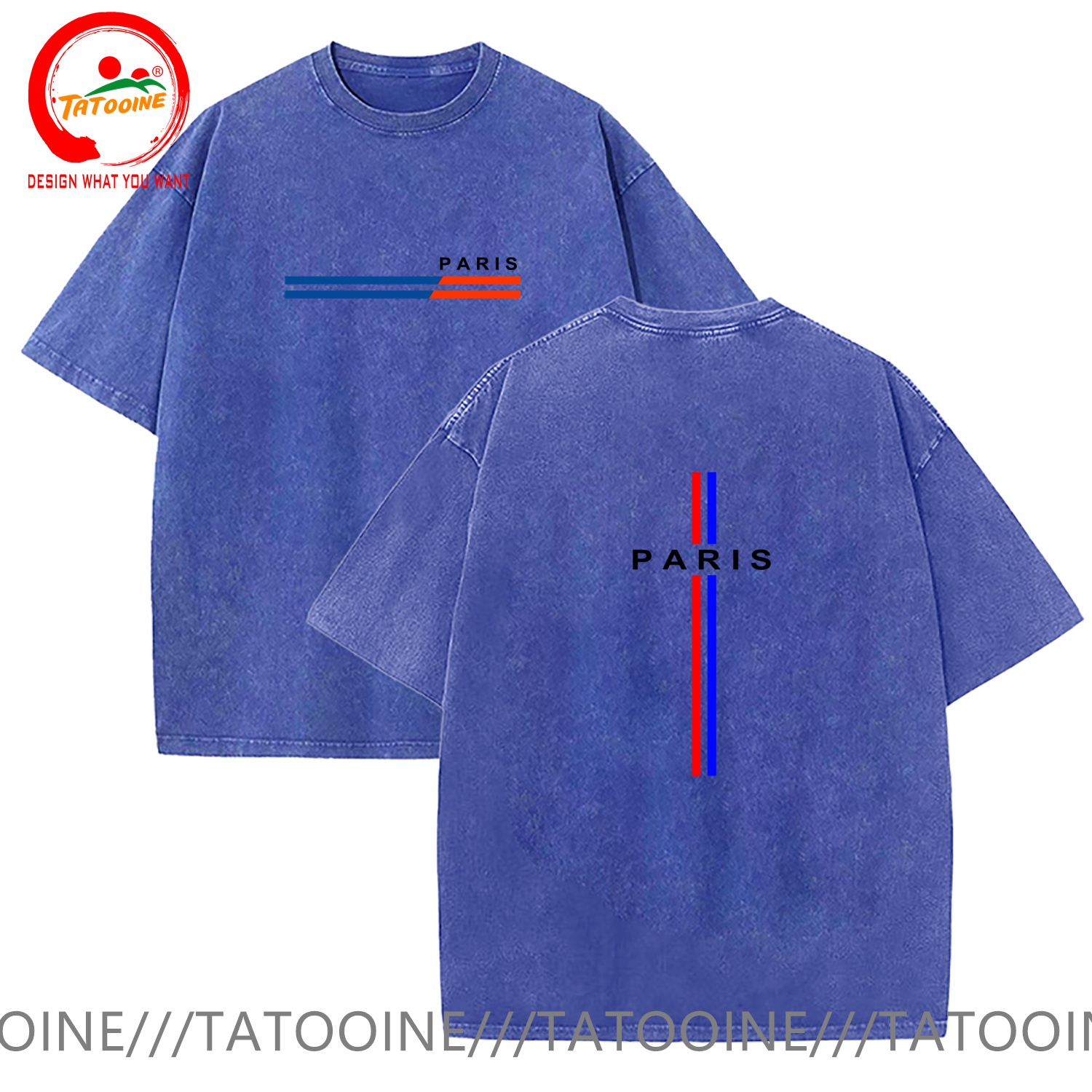 빈티지 워시드 코튼 티셔츠 재미있는 디자이너 파리 프린 - Summer Clothing In Paris 리뷰 및 가격