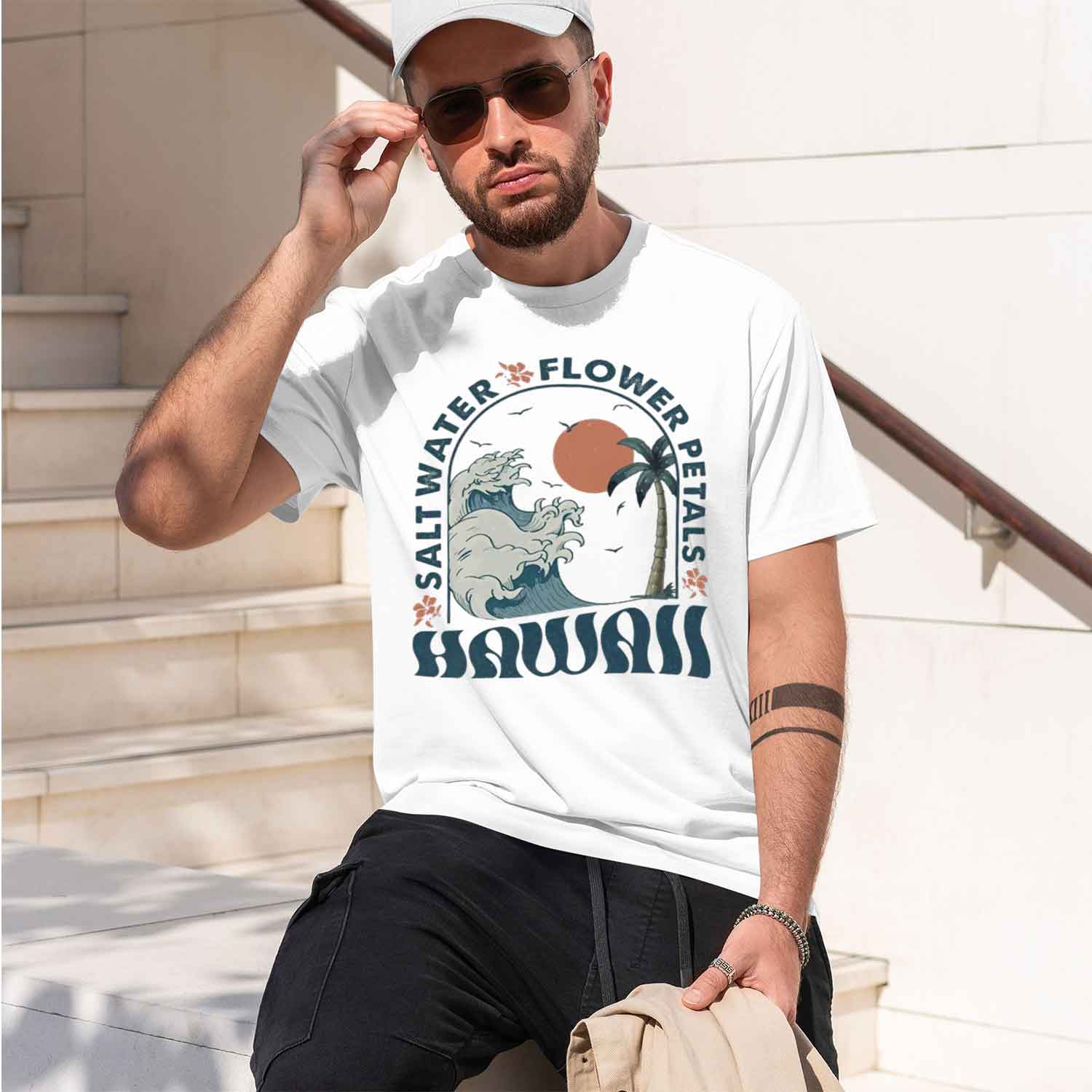 하와이 Bea 티셔츠 Bea 티셔츠 남성 여성 여름 분 - Summer Vibes Clothing Men 리뷰 및 가격